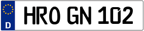 Trailer License Plate
